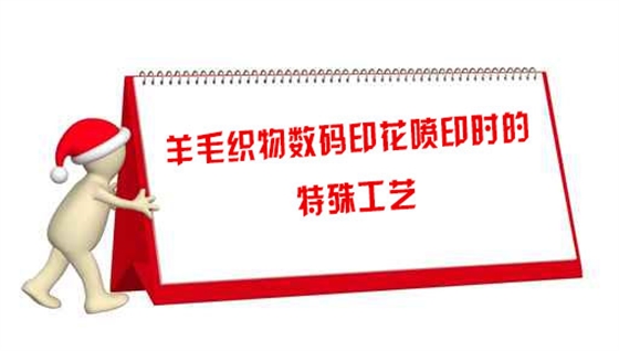 羊毛織(zhi)物數碼(ma)印花噴(pen)印時的(de)特殊工(gong)藝